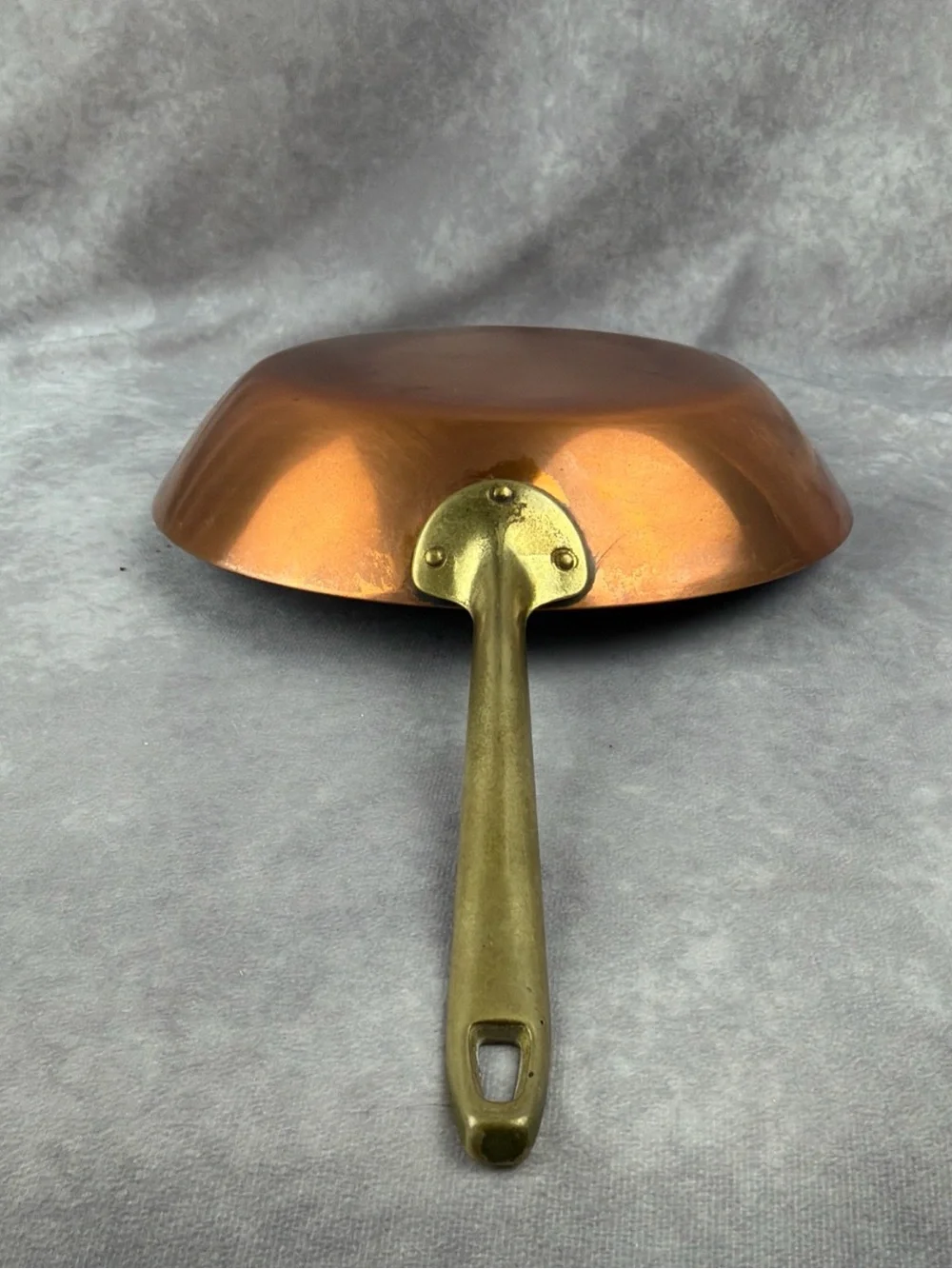 VTG Paul Revere 1776-1976 Copper 10.5” Skillet Sauté Frying Pan Brass Handle